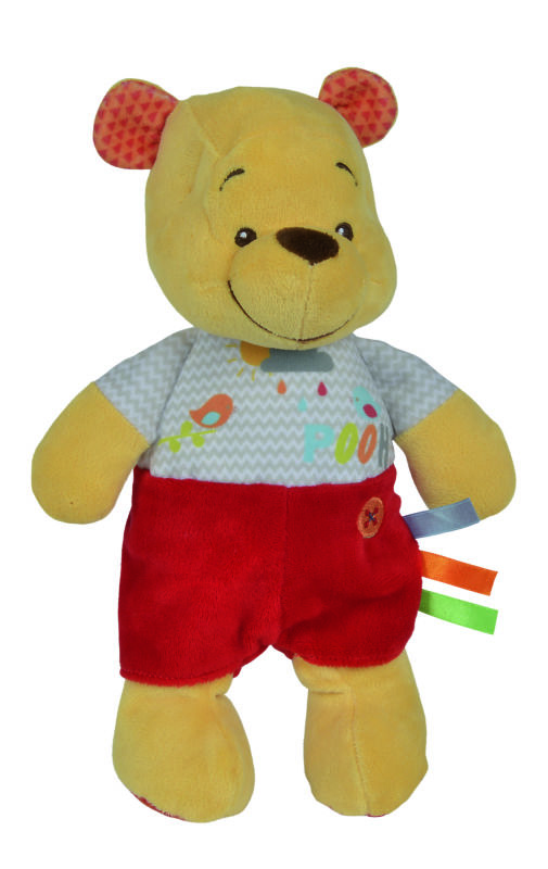  peluche winnie lourson pooh rouge gris oiseau 